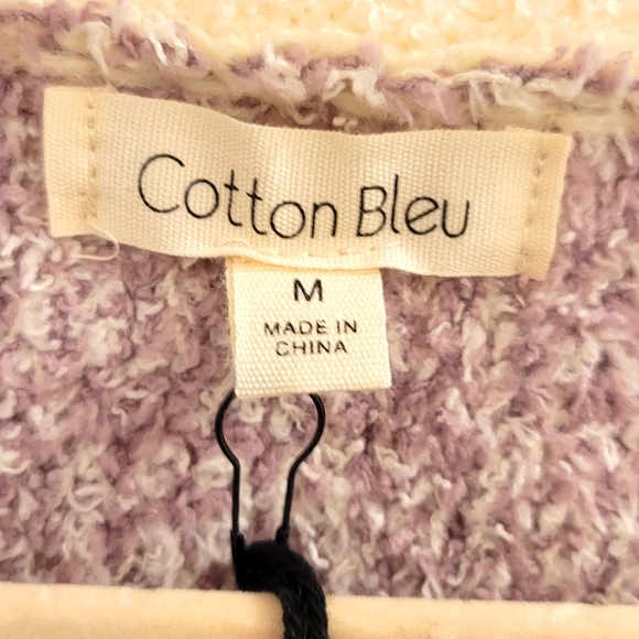 Cotton Blue NWT Soft Brushed Sweater Med - Picture 7 of 9